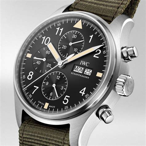 iwc pilot chronograph watch.